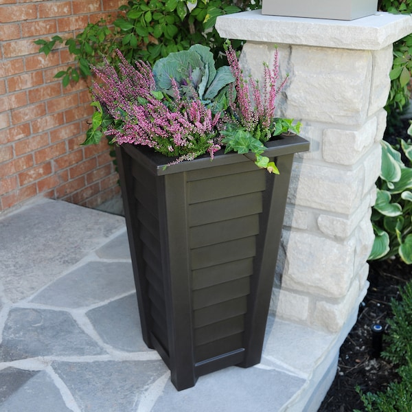 Lakeland Tall Planter - Espresso
